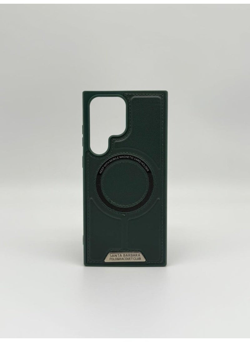 general Santa Barbara Polo & Racouet Club Edition Magsafe Leather Case for Samsung Galaxy S23 Ultra | Premium Magnetic Card Holder & Shockproof Protection - Image 1